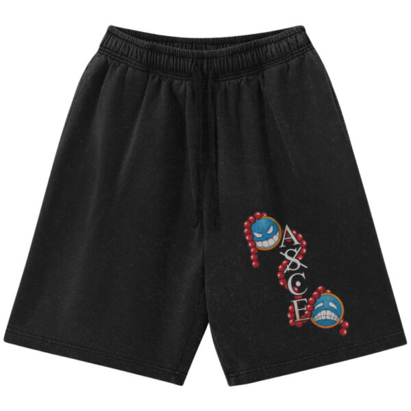 Portgas D Ace Shorts, One Piece Shorts, Anime Shorts, Vintage Shorts