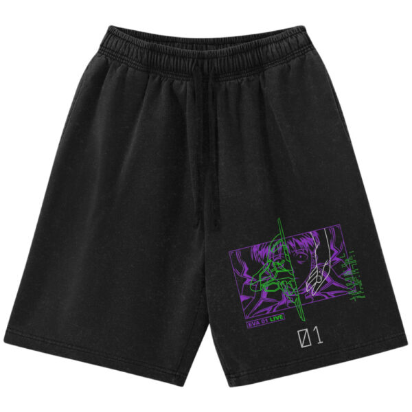 Unit-01 Shinji Ikari Shorts, Neon Genesis Evangelion Shorts, Anime Shorts, Vintage Shorts