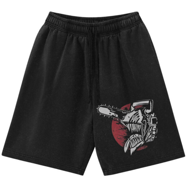 Denji Shorts, Chainsaw Devil Shorts, Chainsaw Man Shorts, Anime Shorts, Vintage Shorts
