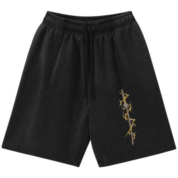 Zenitsu Agatsuma Shorts, Demon Slayer Shorts, Anime Shorts, Vintage Shorts
