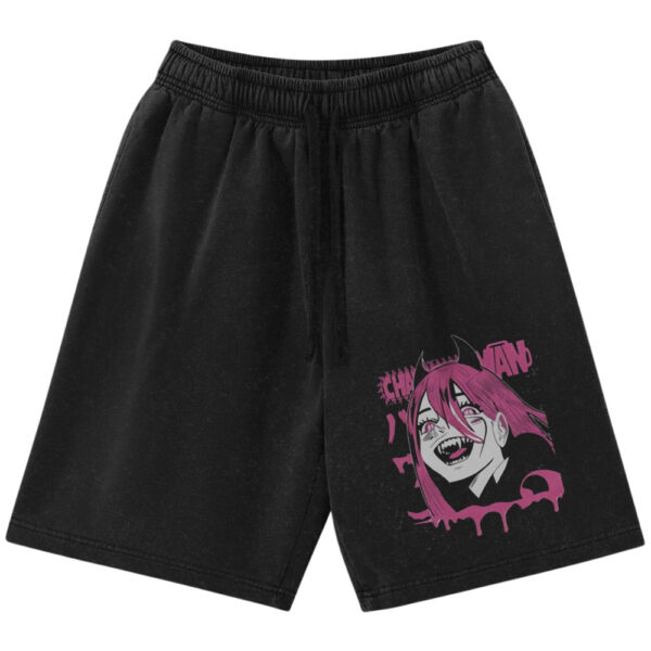 Power Shorts, Chainsaw Man Shorts, Anime Shorts, Vintage Shorts