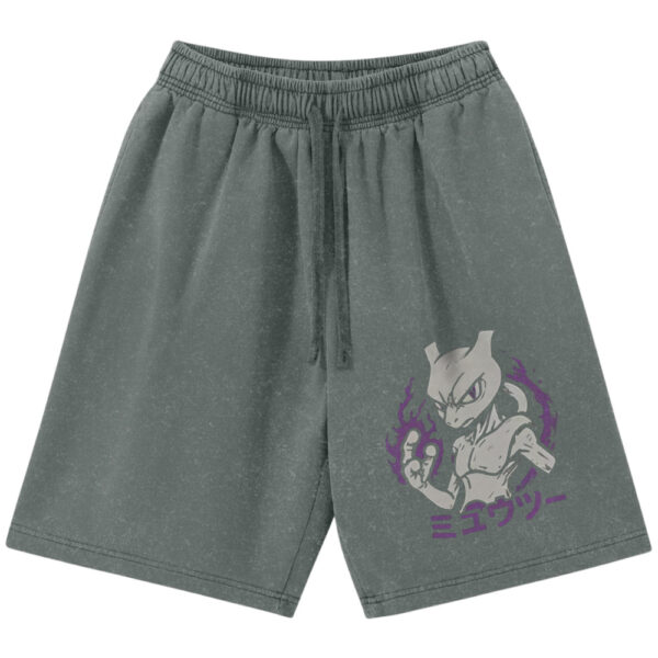 Mewtwo Shorts, Pokemon Shorts, Anime Shorts, Vintage Shorts