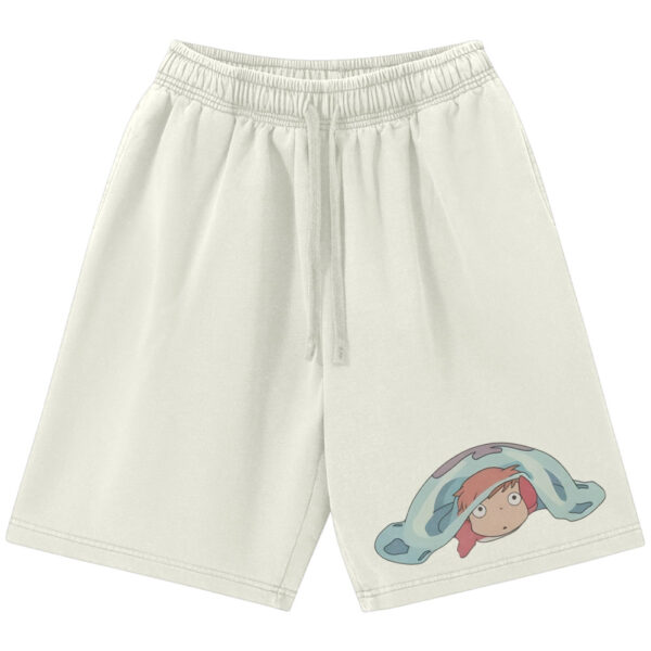 Ponyo Shorts, Studio Ghibli Shorts, Anime Shorts, Vintage Shorts