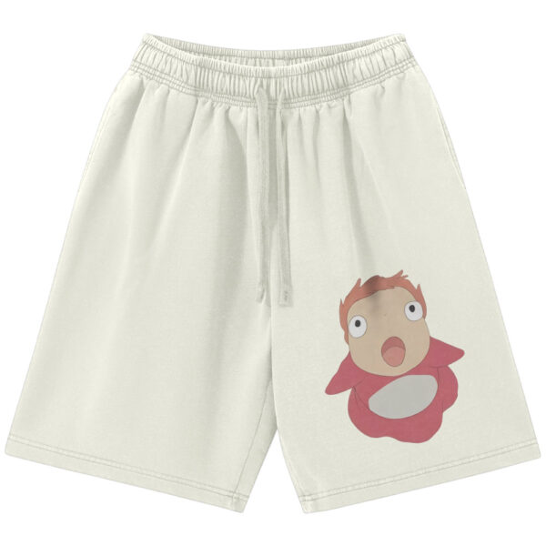 Ponyo Shorts, Studio Ghibli Shorts, Anime Shorts, Vintage Shorts