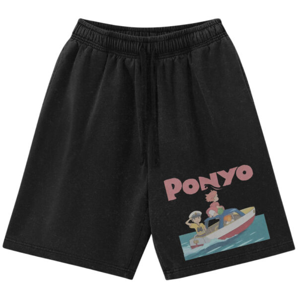 Ponyo Shorts, Studio Ghibli Shorts, Anime Shorts, Vintage Shorts