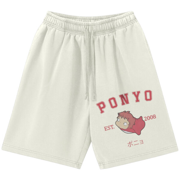 Ponyo Shorts, Studio Ghibli Shorts, Anime Shorts, Vintage Shorts