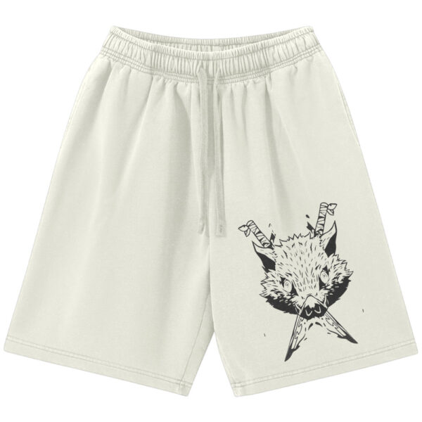 Inosuke Hashibira Shorts, Demon Slayer Shorts, Anime Shorts, Vintage Shorts