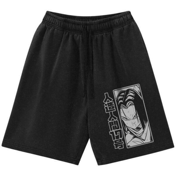Android 17 Shorts, Dragon Ball Shorts, Anime Shorts, Vintage Shorts