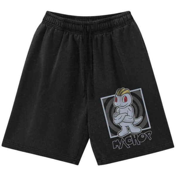 Machop Shorts, Machoke Shorts, Machamp Shorts, Pokemon Shorts, Anime Shorts, Vintage Shorts