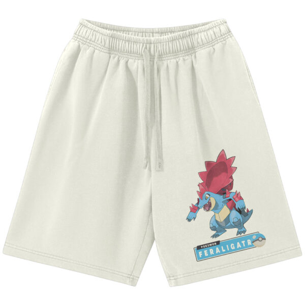 Feraligatr Shorts, Croconaw Shorts, Totodile Shorts, Pokemon Shorts, Anime Shorts, Vintage Shorts