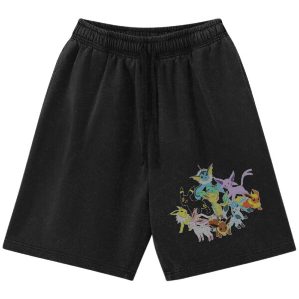 Eeveelutions Shorts, Pokemon Shorts, PKM Shorts, Anime Shorts, Vintage Shorts