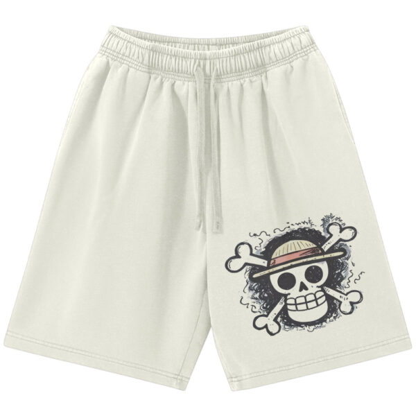 Laboon and Brook Shorts, One Piece Shorts, Anime Shorts, Vintage Shorts