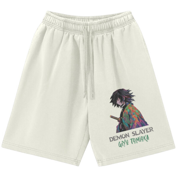 Giyu Tomioka Shorts, Demon Slayer Shorts, Anime Shorts, Vintage Shorts