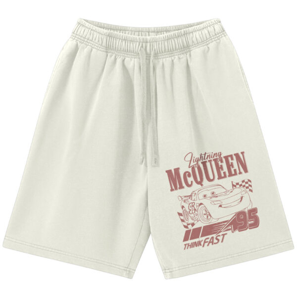 Lightning McQueen Shorts, Cars Shorts, Animated Shorts, Vintage Shorts