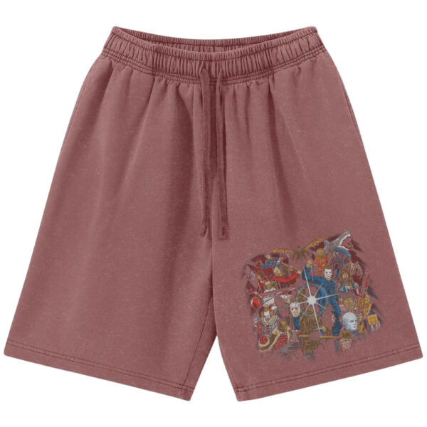 Horror Fighter Shorts, Halloween Shorts, Movie Shorts, Vintage Shorts