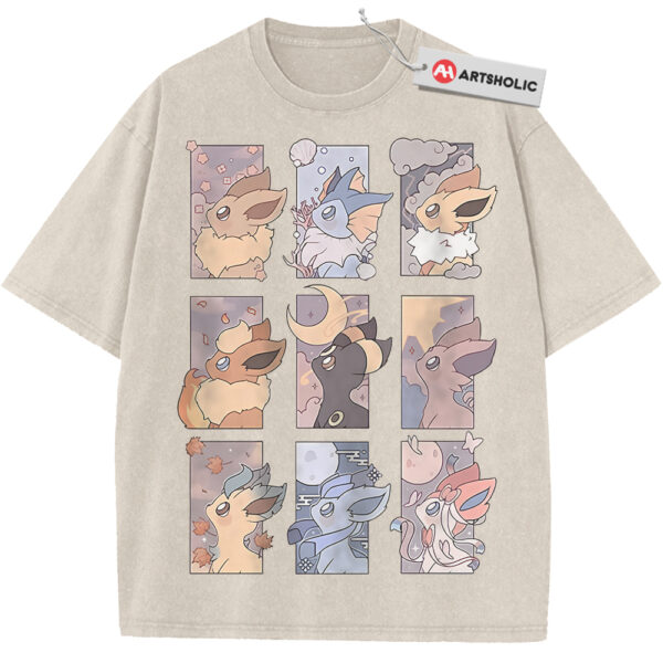 Eevee Evolutions Shirt, Pokemon Shirt, PKM Shirt, Anime Shirt, Vintage Tee