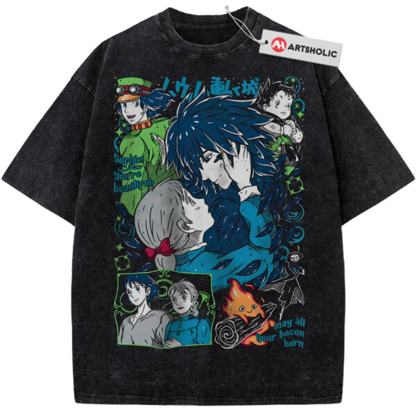 Howl's Moving Castle Shirt, Studio Ghibli Shirt, Anime Shirt, Vintage T-Shirt