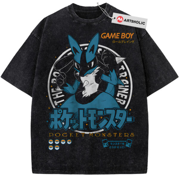 Lucario Shirt, Pokemon Shirt, Anime Shirt, Vintage Tee