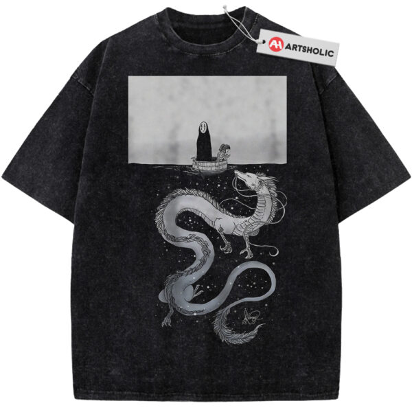 Haku Shirt, Chihiro Shirt, No Face Shirt, Spirited Away Shirt, Studio Ghibli Shirt, Anime Shirt, Vintage Tee