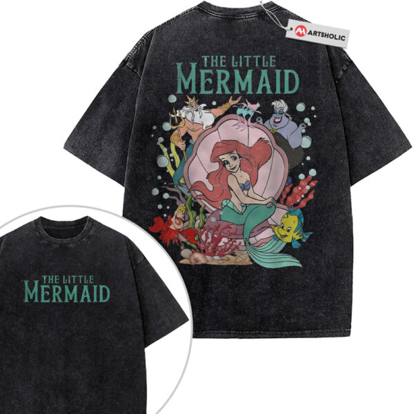 The Little Mermaid Shirt, Animated Shirt, Vintage T-Shirt 2-Sided