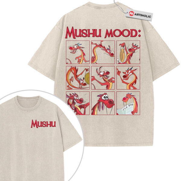 Mushu Shirt, Mulan Shirt, Animated Shirt, Vintage T-Shirt 2-Sided