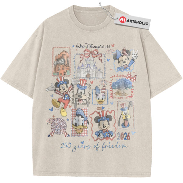 Mickey Mouse Shirt, Pluto Shirt, Donald Duck Shirt, 4th of July Shirt, Animated Shirt, Independence Day Vintage Tee