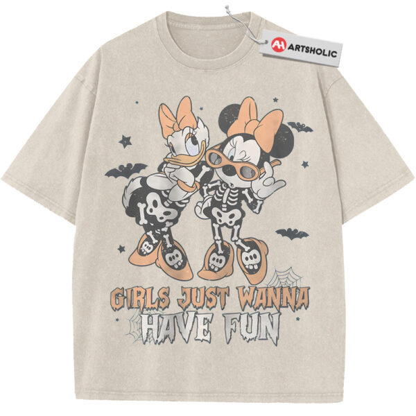 Daisy Duck Shirt, Minnie Mouse Shirt, Halloween Shirt, Disney Shirt, Animated Shirt, Vintage Tee
