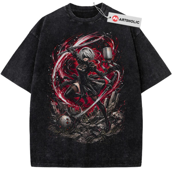 2B Shirt, NieR:Automata Shirt, Game Shirt, Vintage T-Shirt