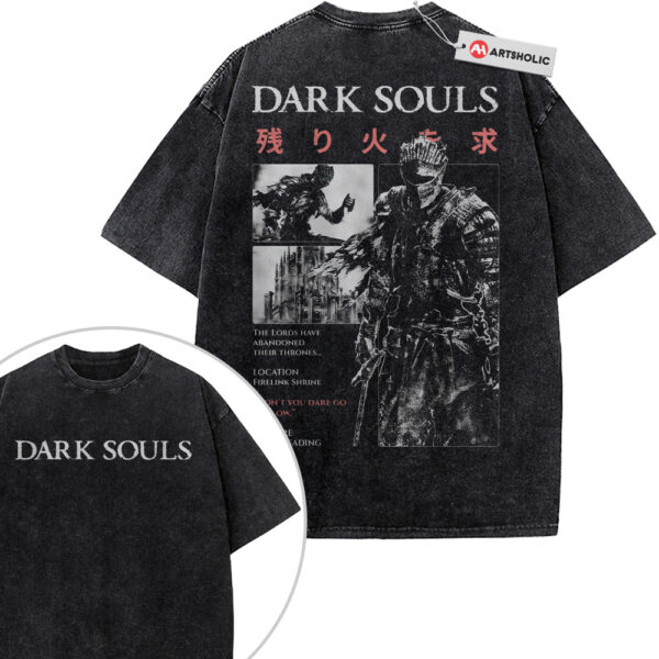 Dark Souls Shirt, Game Shirt, Vintage T-Shirt 2-Sided