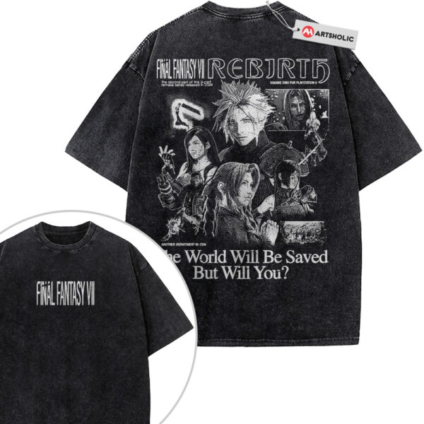 Final Fantasy VII Shirt, Game Shirt, Vintage Tee 2-Sided