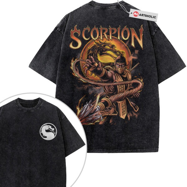 Scorpion Shirt, Mortal Kombat Shirt, Game Shirt, Vintage Tee 2-Sided