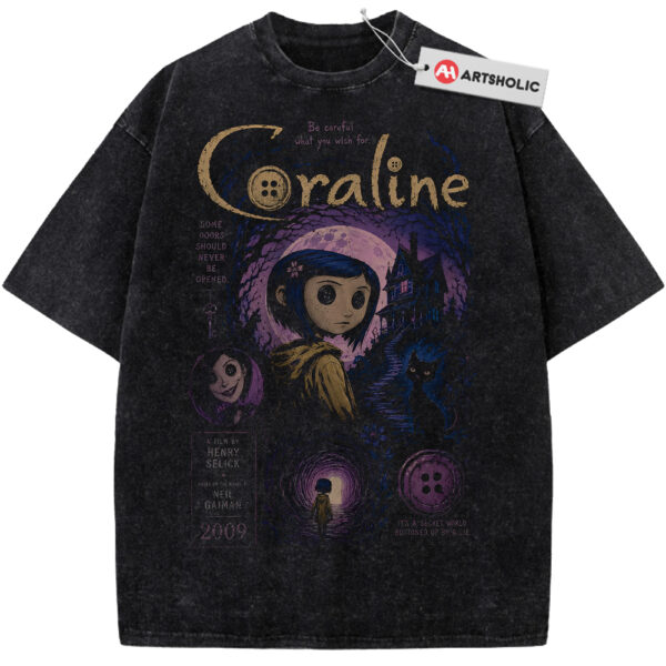 Coraline Shirt, Halloween Shirt, Animated Shirt, Vintage Tee