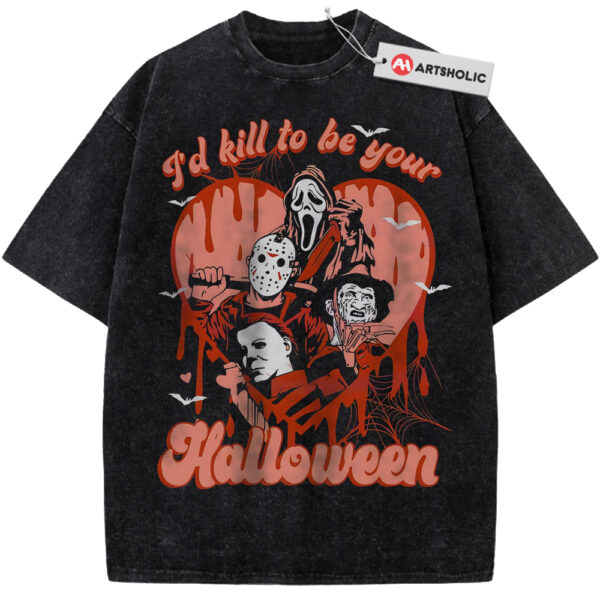Iconic Slasher Villains Shirt, Halloween Shirt, Horror Shirt, Vintage Tee