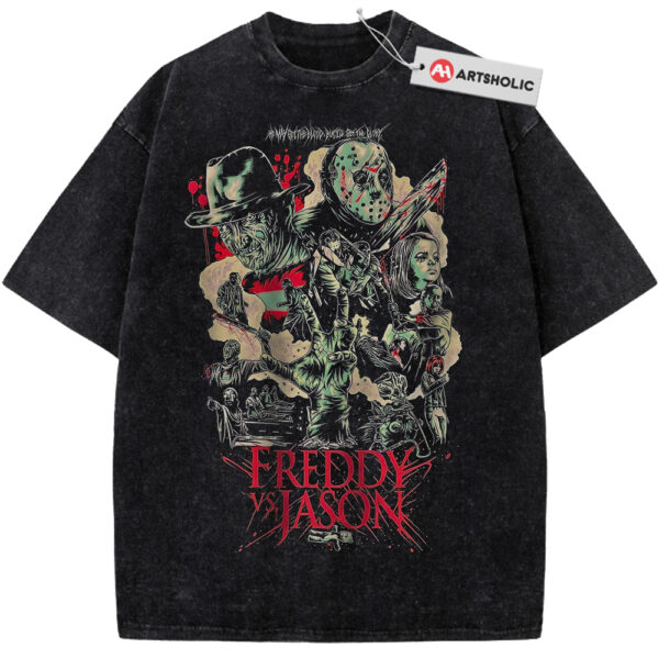 Freddy Krueger vs Jason Voorhees Shirt, Halloween Shirt, Horror Shirt, Vintage T-Shirt