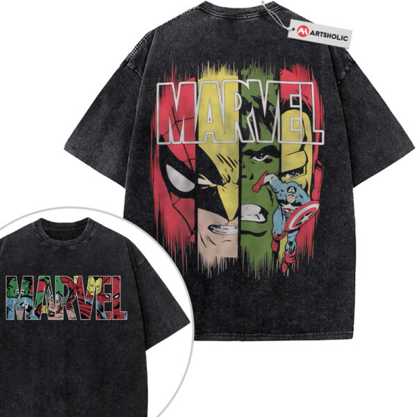 The Avengers Shirt, Marvel Comics Shirt, Vintage Tee 2-Sided