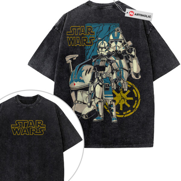 Clone Trooper Shirt, Star Wars Shirt, Movie Shirt, Vintage T-Shirt 2-Sided