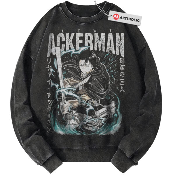 Levi Ackerman Sweatshirt, Attack On Titan Sweatshirt, AOT Sweatshirt, Anime Sweatshirt, Vintage Sweater