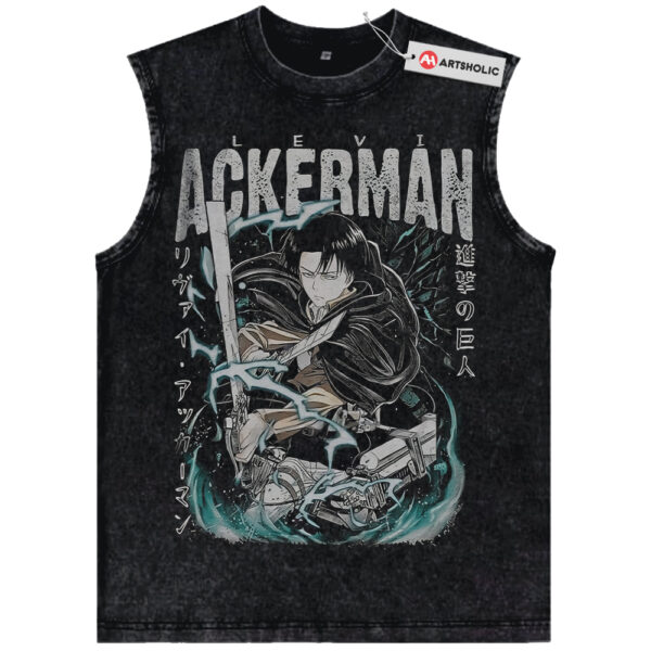 Levi Ackerman Tank Top, Attack On Titan Tank Top, AOT Tank Top, Anime Tank Top, Vintage Tank Top