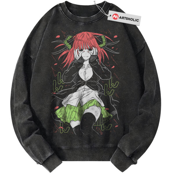 Nino Nakano Sweatshirt, The Quintessential Quintuplets Sweatshirt, Anime Sweatshirt, Vintage Sweatshirt