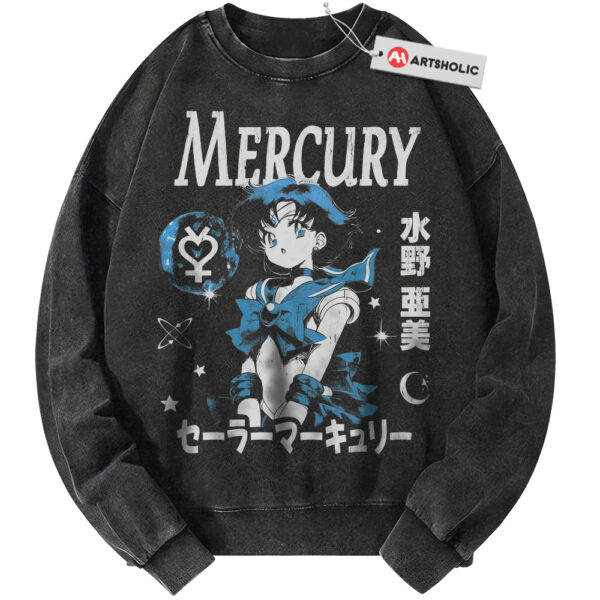 Ami Mizuno Sweatshirt, Sailor Mercury Sweatshirt, Sailor Moon Sweatshirt, Anime Sweatshirt, Vintage Sweater