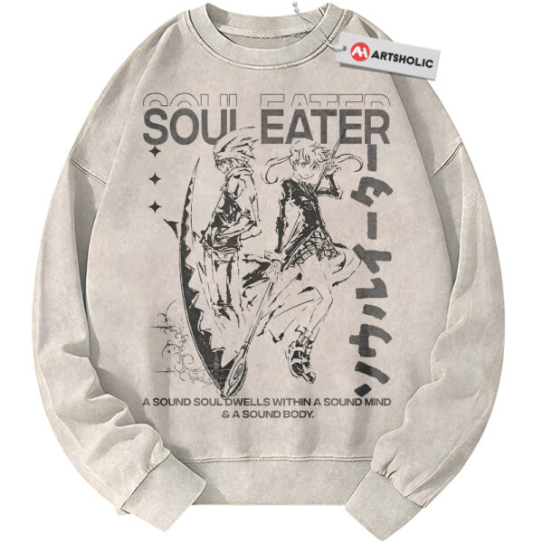 Soul Evans and Maka Albarn Sweatshirt, Soul Eater Sweatshirt, Anime Sweatshirt, Vintage Sweatshirt
