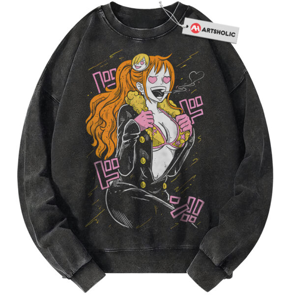 Nami x Sanji Sweatshirt, One Piece Sweatshirt, Anime Sweatshirt, Vintage Sweater