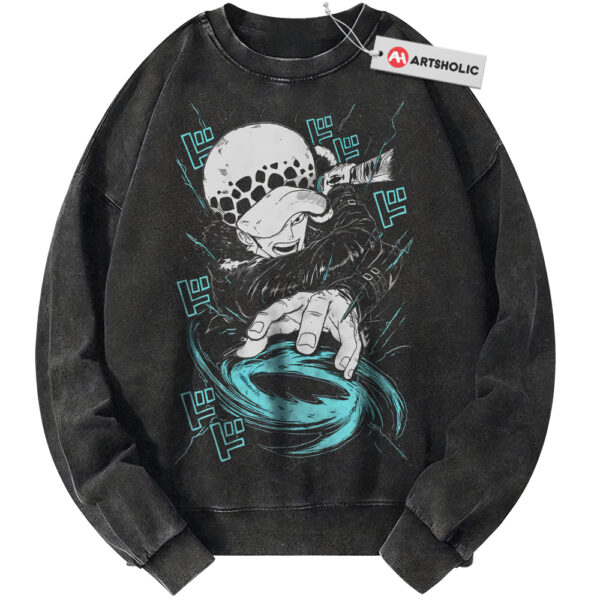 Trafalgar D Water Law Sweatshirt, One Piece Sweatshirt, Anime Sweatshirt, Vintage Sweatshirt