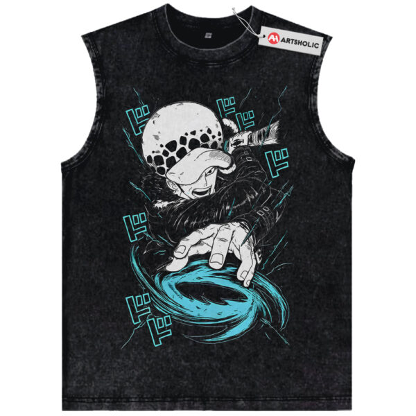 Trafalgar D Water Law Tank Top, One Piece Tank Top, Anime Tank Top, Vintage Tank Top