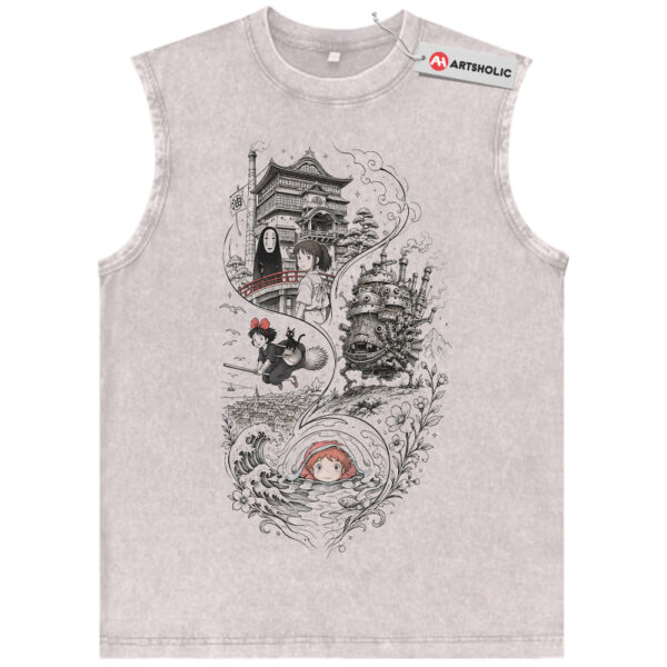 Studio Ghibli Tank Top, Anime Tank Top, Vintage Tank Top