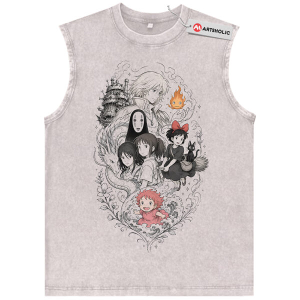 Studio Ghibli Tank Top, Anime Tank Top, Vintage Tank Top