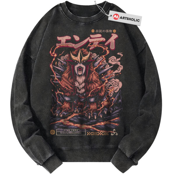 Entei Sweatshirt, Pokemon Sweatshirt, Anime Sweatshirt, Vintage Sweater