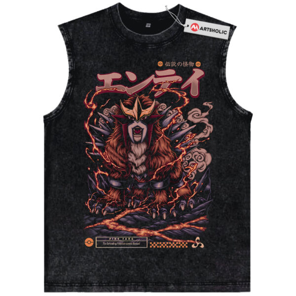 Entei Tank Top, Pokemon Tank Top, Anime Tank Top, Vintage Tank Top