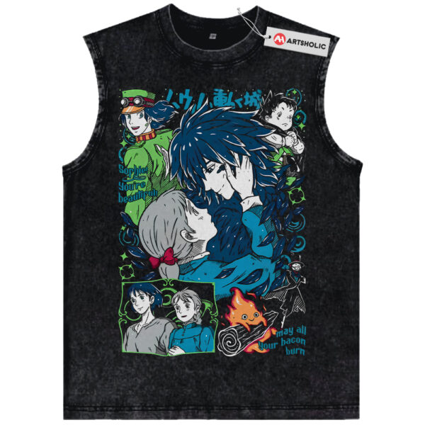 Howl's Moving Castle Tank Top, Studio Ghibli Tank Top, Anime Tank Top, Vintage Tank Top