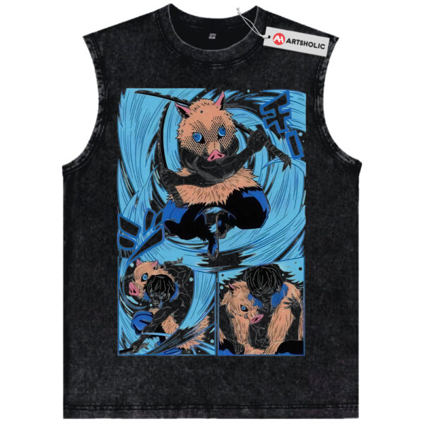 Inosuke Hashibira Tank Top, Demon Slayer Tank Top, Anime Tank Top, Vintage Tank Top
